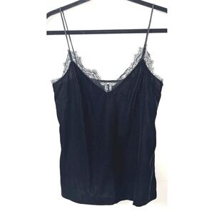 H&M Womens Black Velvet Lace Cami 4 Small Whimsigoth Dark Romantic Fairy Tank